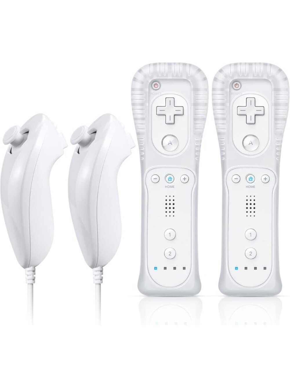 Wireless Remote Controller with Nunchuck, Compatible with Nintendo Wii/Wii U, 2